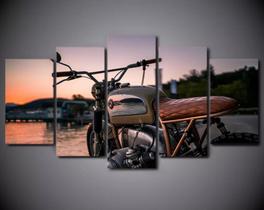 Kit Quadros Decoração Moto Harley "