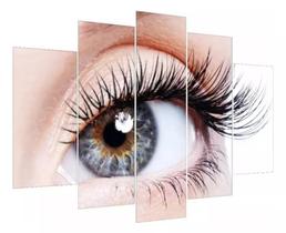 Kit Quadros Decoração Olhos Alta Resolução Olhar Cílios"