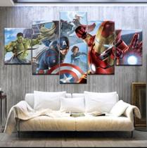 Kit Quadros Decoração os vingadores"