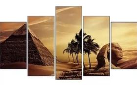 Kit Quadros Decoração Pirâmides Esfinge Egito" Kit Quadros Decoração Pirâmides Esfinge Egito"