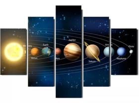 Kit Quadros Decoração Sistema Solar Planetas"