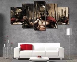 Kit Quadros Decoração Sparta Leonidas "