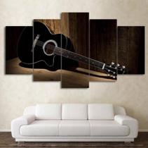 Kit Quadros Decoração Violão Black"