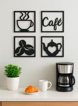 Kit Quadros Decorativos Cantinho Café Cozinha 12x12cm Kit Quadros Decorativos Cantinho Café Cozinha 12x12cm