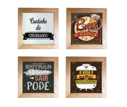 Kit Quadros Decorativos Gourmet Cantinho Churrasco Cozinha Kit Quadros Decorativos Gourmet Cantinho Churrasco Cozinha