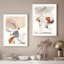 Kit Quadros Decorativos Mulher Empoderada Moldura Branca Kit Quadros Decorativos Mulher Empoderada Moldura Branca