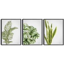 Kit Quadros Decorativos Natureza Serenidade Floral