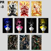 Kit Quadros Decorativos Power Rangers 13x20 10 Unidades
