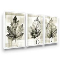 Kit Quadros Folhagem Minimalista Botânico Cozinha Sala Kit Quadros Folhagem Minimalista Botânico Cozinha Sala