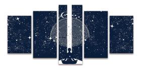 Kit Quadros Mosaico Decorativo Ioga Meditação Conexão Kit Quadros Mosaico Decorativo Ioga Meditação Conexão