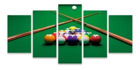 Kit Quadros Mosaico Decorativo Sinuca Bilhar Ball Pool Pub