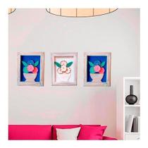 Kit Quadros Para Sala Quarto Casal Cozinha Moldura Madeira Kit Quadros Para Sala Quarto Casal Cozinha Moldura Madeira