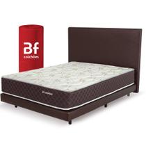 Kit Quarto Cama Box Casal + Colchão Molas Ensacadas Dupla Face + Cabeceira BF Colchões