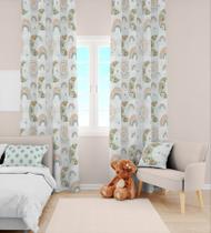 Kit Quarto Infantil Boho Lua Arco Íris - 3 Itens