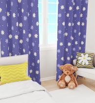 Kit Quarto Infantil Margaridas Very Peri - 3 Itens Kit Quarto Infantil Margaridas Very Peri - 3 Itens
