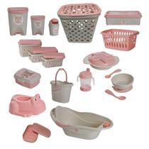 Kit Quarto Maternidade Bebê Baby Bear Rosa Infantil Criança Menina