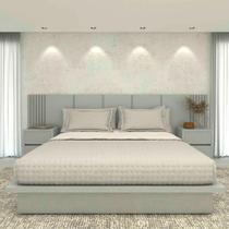 Kit Quarto MDF Sob Medida Com Cabeceira King 3,50m e 2 Mesas