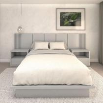 Kit Quarto MDF Sob Medida Queen Com Cabeceira 3,0m e 2 Mesas