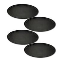 Kit Quatro Bandejas Oval Antiderrapante 68x59cm Weck