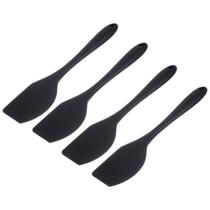 Kit Quatro Espátulas Arredondadas Profissional Preta Weck Kit Quatro Espátulas Arredondadas Profissional Preta Weck