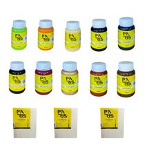 Kit Quatro Estações 100ml 10 Tintas + 3 Telas para pintura 15x20