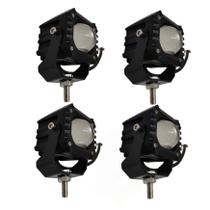 KIT Quatro Faróis de milha Led 30w 9/50v IP67 moto carro picape offroad LED Luz Potente