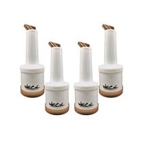 Kit Quatro Garrafas Store'n Pour 500ml Marrom Weck Kit Quatro Garrafas Store'n Pour 500ml Marrom Weck