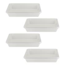 Kit Quatro Travessas de Melamina Retangular Funda 30 x 22,5 x 5,7cm WECK