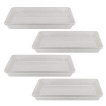 Kit Quatro Travessas de Melamina Retangular Funda 40 x 27,5 x 5cm WECK