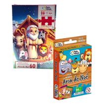 Kit Quebra-Cabeça Arca de Noé + Jogo Da Memória Educativo