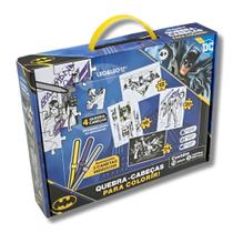 Kit Quebra Cabeça Batman Para Colorir Com Canetinha Leo&Leo Kit Quebra Cabeça Batman Para Colorir Com Canetinha Leo&Leo