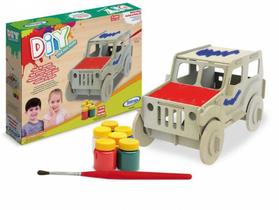 Kit Quebra-cabeça Carrinho Para Pintura 3d - 28 Peças - Made - Xalingo