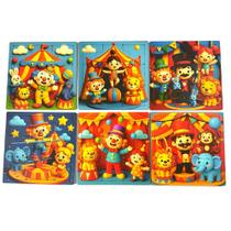 Kit Quebra-Cabeça Infantil Educativo Montessoriano em MDF 3mm 6 Jogos com Figuras Modernas Kit Quebra-Cabeça Infantil Educativo Montessoriano em MDF 3mm 6 Jogos com Figuras Modernas