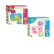 Kit Quebra Cabeça Infantil Educativo Peças De Madeira Be A Bá Letras Números 1 Ao 10 Nig Brinquedos