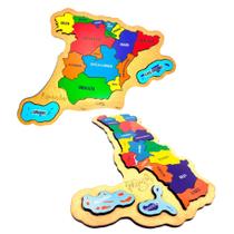 Kit Quebra-cabeça Mapas Espanha e Portugal