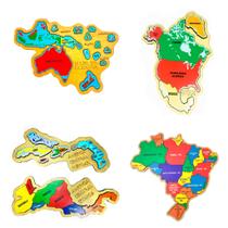 Kit Quebra-cabeça Mapas Kit Quebra-cabeça Mapas
