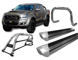 Kit Quebra Mat estribo Pe sant Antonio H3 Ranger 13/20 Cromo