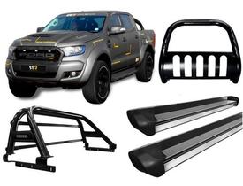Kit Quebra Mat+estribo Pe+sant Antonio H3 Ranger 13/20 Preto