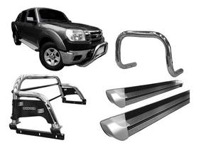 Kit Quebra Mat estribo Pe sant Antonio H3 Ranger 97 12 Cromo