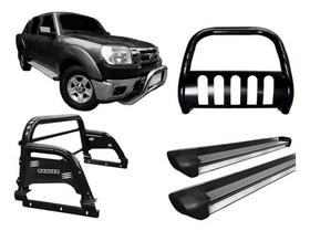 Kit Quebra Mat+estribo Pe+sant Antonio H3 Ranger 97/12 Preto