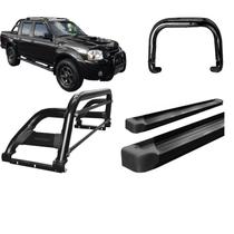 Kit Quebra Mat+santo Antonio- Estribo Fontier Até 2007 Preto