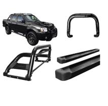 Kit Quebra Mat+santo Antonio, Estribo Fontier Até 2007 Preto