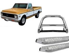 Kit Quebra Mato C/barra+estribo Chapa Cromado C-20