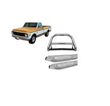 Kit Quebra Mato C/barra+estribo Chapa Cromado C-20