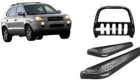 Kit Quebra Mato C/Chapa Estribo Chapa Preto Tucson até 2016