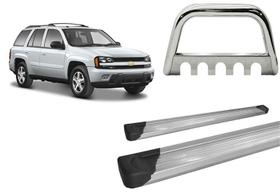 Kit Quebra Mato C/Chapa Estribo Chapa TrailBlazer Cromado Kit Quebra Mato C/Chapa Estribo Chapa TrailBlazer Cromado