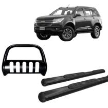 Kit Quebra Mato C/Proteção Estribo Chapa/ TrailBlazer Preto Kit Quebra Mato C/Proteção Estribo Chapa/ TrailBlazer Preto
