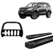Kit Quebra Mato C/Proteção Estribo Plataforma TrailBlazer Preto Kit Quebra Mato C/Proteção Estribo Plataforma TrailBlazer Preto