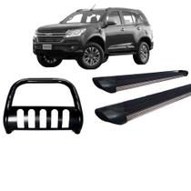 Kit Quebra Mato C/Proteção Estribo Preto Brilhante TrailBlazer Preto Kit Quebra Mato C/Proteção Estribo Preto Brilhante TrailBlazer Preto