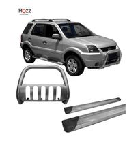 Kit Quebra Mato Estribo Alumínio EcoSport ate 2007 Grafite